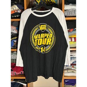 Vans Warped Tour Emo Scene Skater Raglan Baseball Tee